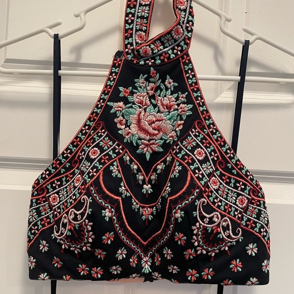 Blondie Nites Two Piece Long Prom Dress Size 1 - Picture 3 of 7